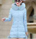 Faux Fur Parkas Women Down Jacket
