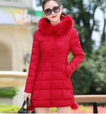 Faux Fur Parkas Women Down Jacket